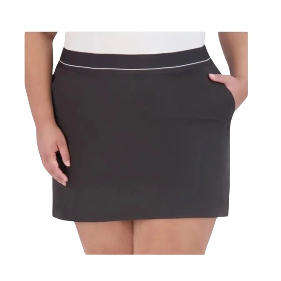 Soybu Size XXL Skort Black Skirt Inner-Shorts Pockets Elastic Waist Stretch. New - Picture 4 of 8